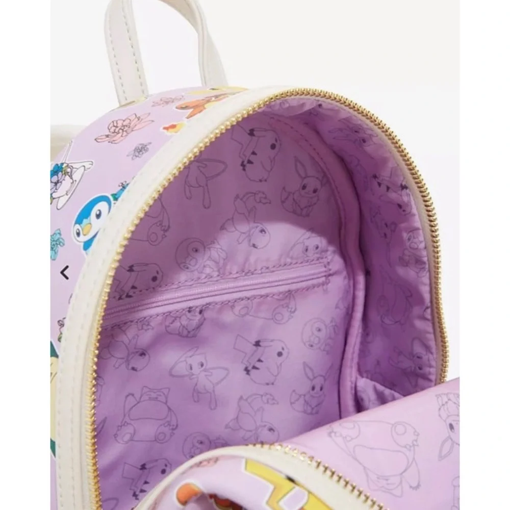 Loungefly Pokemon floral teacups party lavender mini backpack- 90s anime kawaii